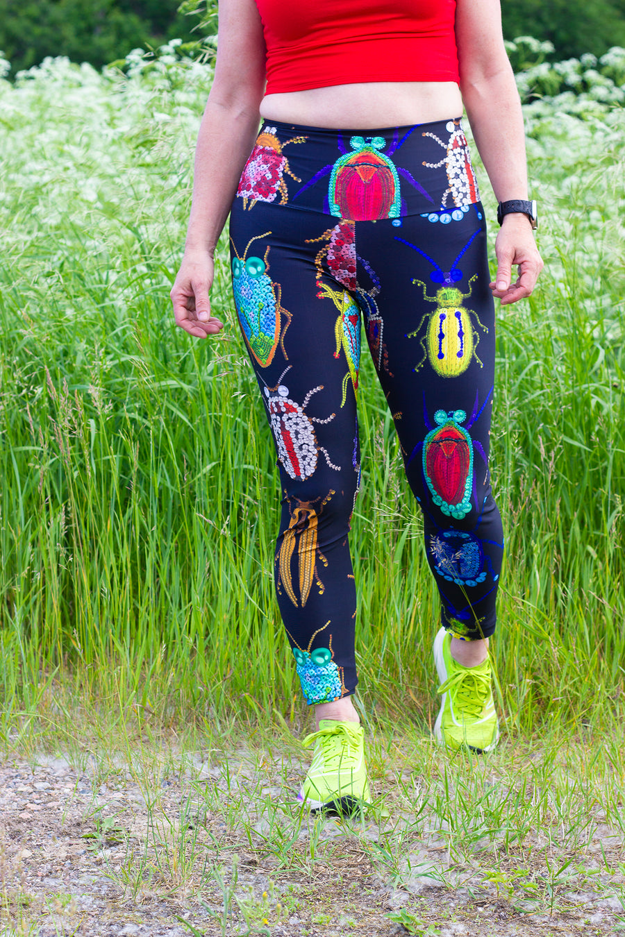 LEGGING NOIR INSECTES COLORÉS