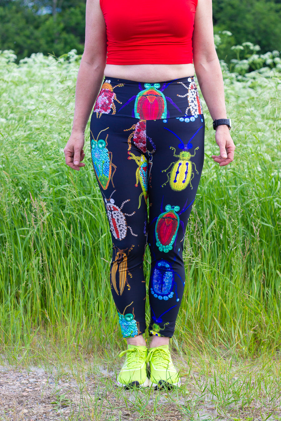 LEGGING NOIR INSECTES COLORÉS
