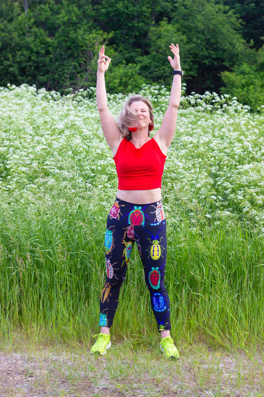 LEGGING NOIR INSECTES COLORÉS