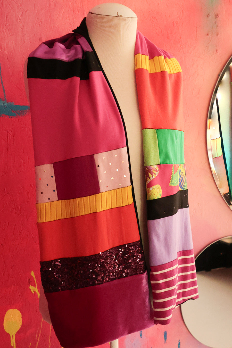 ÉCHARPE PATCHWORK COULEURS 1 :::