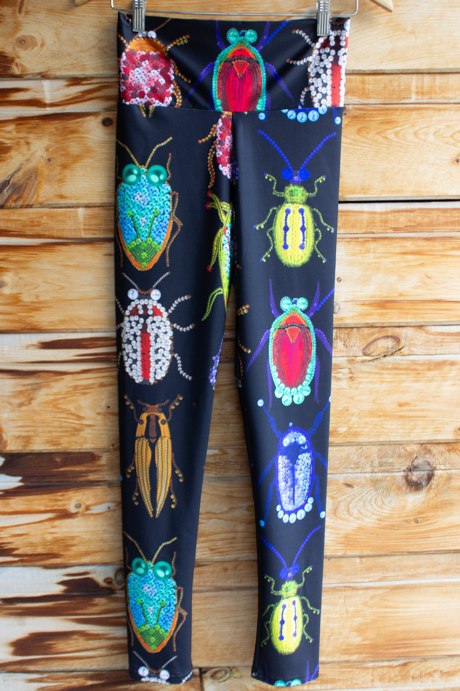 LEGGING NOIR INSECTES COLORÉS