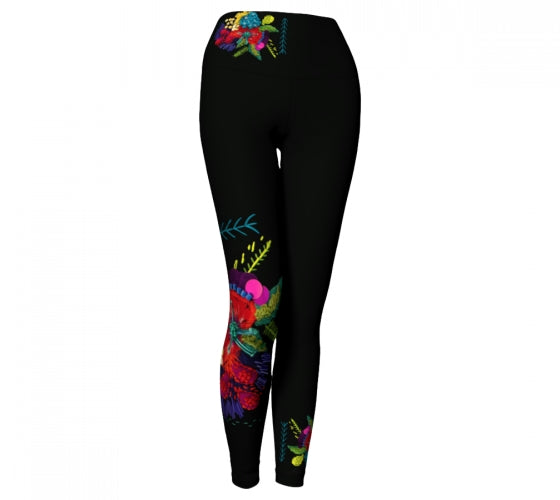 LEGGING IMPRESSION BRODERIE FLEUR