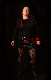 ROBE-TUNIQUE BRODÉE AUX HANCHES