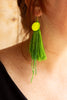 BOUCLE D'OREILLE VERTE