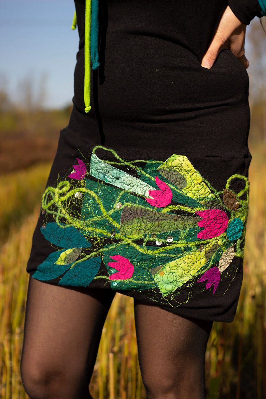 BAS COLLANT NOIR UNI TRANSPARENT