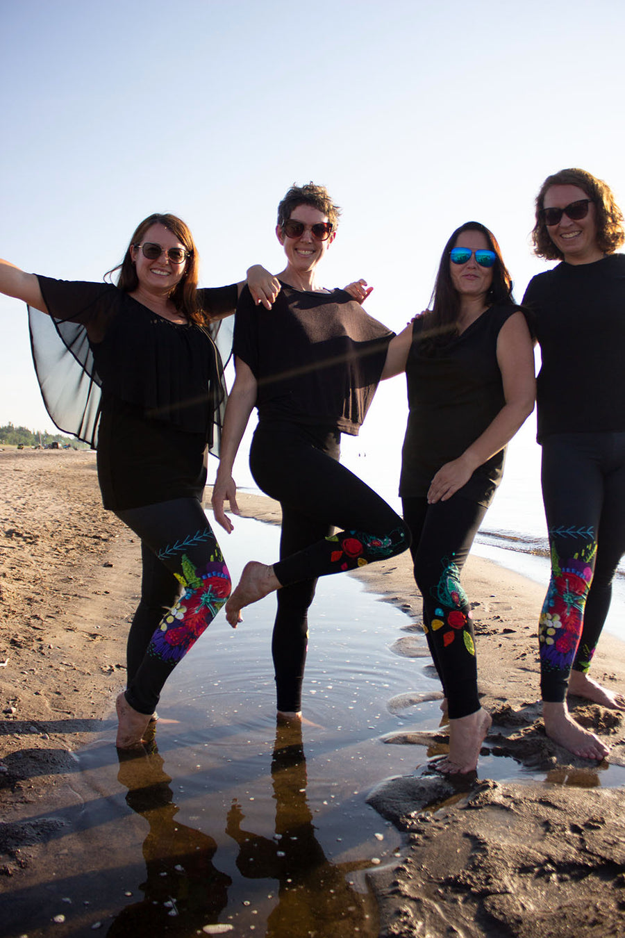 LEGGING IMPRESSION BRODERIE FLEUR